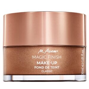 M. Asam Magic Finish Mousse (30ml): 4-in-1 Primer, Makeup, Powder & Concealer, Natural & Light Foundation for All Skin Types, Vegan Makeup